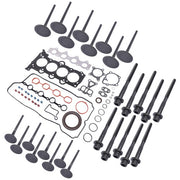 DURAFORCE Gasket Set W/ Bolts &Intake Exhaust Valves for Hyundai Accent 1.6L L4 2012-2019