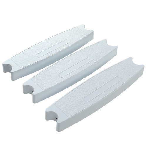 DURAFORCE 3pcs Universal 18" Swimming Pool Ladder Steps Molded Rung Pedal Accessory Tread