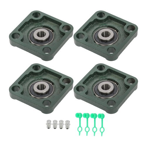 DURAFORCE UCF201-8 1/2" Bore Pillow Block Flange Bearing 4 Bolt Solid Base (4PCS)