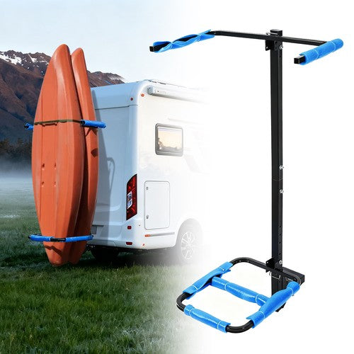 DURAFORCE RV Hitch Mount Kayak Rack Standing Kayak Carrier W/ 2'' Receiver Hitch Mount
