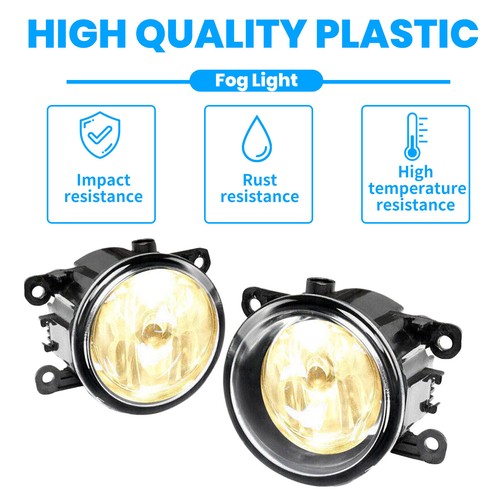 For 2015-2018 Jeep Renegade Front Clear Lens Fog Lights Bumper Lamp Replacement