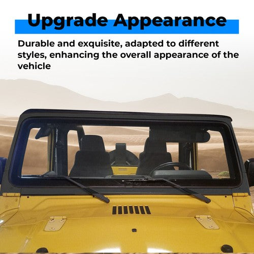 Black Front Windshield Frame for 2003-2006 Jeep Wrangler TJ 55395014AB