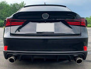 DURAFORCE For 2014-2016 Lexus IS250 IS350 IS200T F Sport Rear Lower Diffuser Lip Splitter