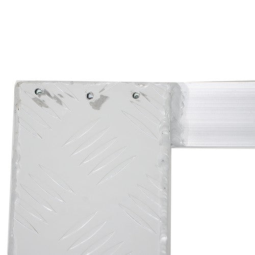 DURAFORCE 2Pcs 72'' × 14'' Aluminum Sliver Trailer Ramps 6500LBS Total Beavertail Hook End