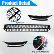 DURAFORCE Front Bumper Lower Grille & Fog Light Bezel Cover LH+RH Fit 2012-2015 VW Passat