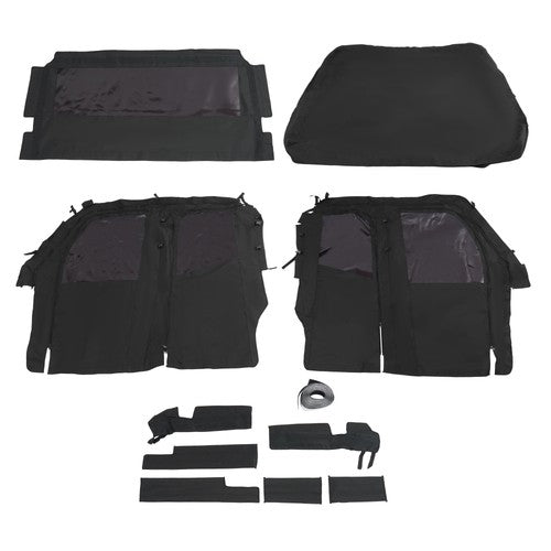 Soft Doors Cab Enclosure for Kawasaki Mule PRO FXT DXT 15-24 Roof Rear Window