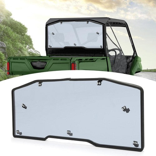 DURAFORCE For 2016-2023 Can-Am Defender HD 5/8/10 Heavy Duty Rear Smoked Windshield