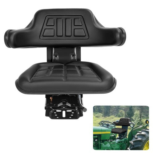 DURAFORCE Tractor Suspension Seat Adjustable Forklift Seat Waterproof Seat Mower Digger