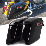 DURAFORCE 4" Stretched Extended Hard Saddlebags 5x7" Speaker Lid For Harley Touring 14+