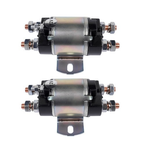 DURAFORCE 2Pcs Gas Golf Cart Solenoid For Yamaha G1 6 Terminal 12 Volt 100A J17-81950-01