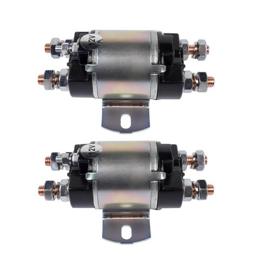 DURAFORCE 2Pcs Gas Golf Cart Solenoid For Yamaha G1 6 Terminal 12 Volt 100A J17-81950-01