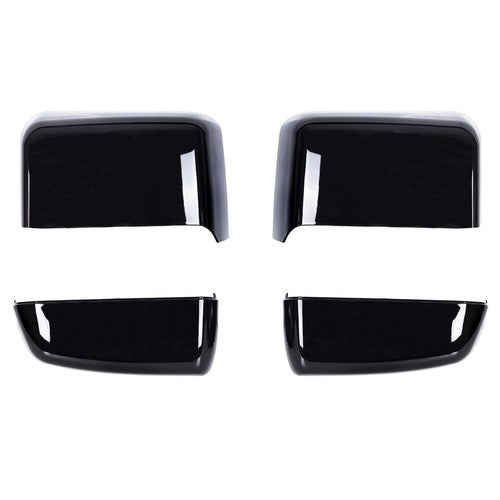 Fits Gloss Black Tow Mirror Cap Cover for Chevy Silverado GMC Sierra 2014-2019