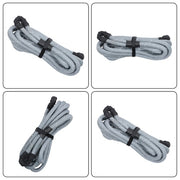 DURAFORCE 1"×30ft Gray Kinetic Recovery Rope With 2 Soft Shackles Kit 34000lbs Heavy Duty