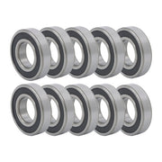 DURAFORCE 6207-2RS Deep Groove Ball Bearings 10pcs 35x72x17mm Set