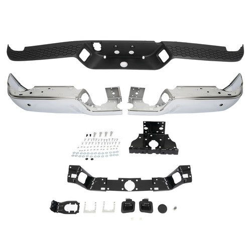 Chrome Rear Bumper Assembly for Ram 2500 3500 2013 2018 With Sensor Holes
