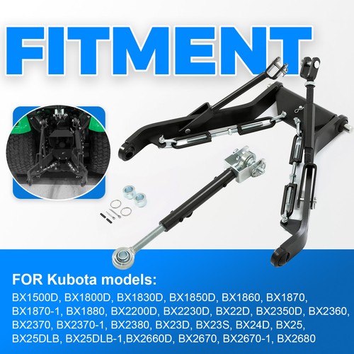 3 Point Hitch Kit For Kubota BX23 BX25 BX25D B Series Sub Compact Tractor