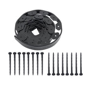 DURAFORCE Garden Edging Kit With Anchoring Spikes No Dig Lawn Border L-shaped Lawn