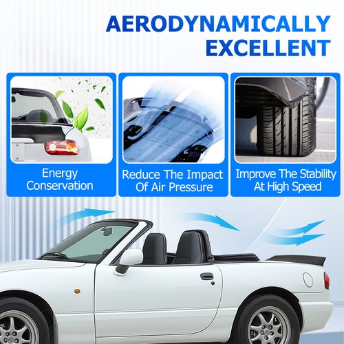 Matte Black Duckbill Style Rear Trunk Lip Wing Spoiler for 90 97 Mazda Miata