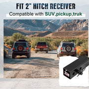 DURAFORCE 37" x 4" Universal Trailer Tow Hitch Step Rear Bumper Guard Truck 2" Receiver