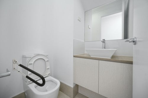 DURAFORCE Folding Handicap Grab Bars Rails Toilet Handrails Bathroom Support Safety Rail