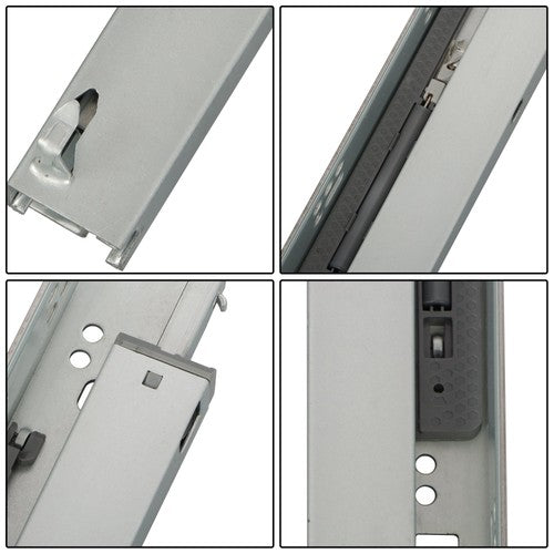 DURAFORCE 4 Pairs Undermount Drawer Slides 15 inch Undermount Soft Close Drawer Slides