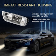 DURAFORCE Fit For Honda Accord 2003-2007 4DR Front Bumper Driving Fog Light Lamp w/Wiring