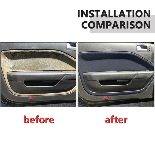 Dark Gray Pair Interior Door Panel Insert Hard Cover For Ford Mustang GT 05-09