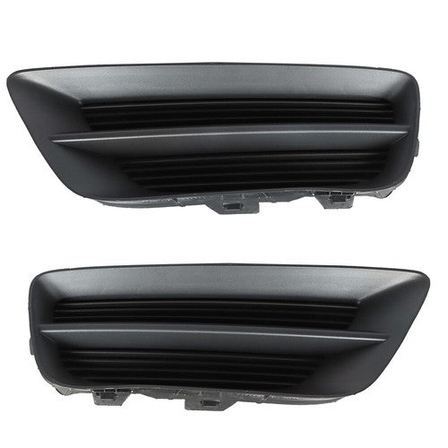 DURAFORCE For Honda Accord Sedan 13-15 Pair Bumper Plastic Black Housing Fog Light Covers