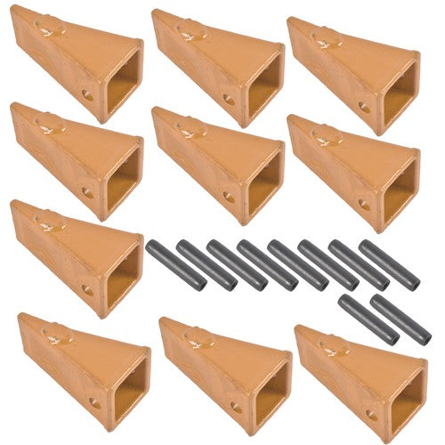 DURAFORCE X156 X156S Dirt Teeth Bucket Teeth/Tooth with P156 Roll Pins 10PCS Alloy Steel