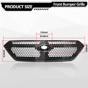 DURAFORCE Front Bumper Gloss Black Grille Assembly Sti Style for Subaru WRX VB 2022-2026
