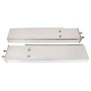DURAFORCE 30" Stainless Steel Mud Flap Hanger w/ Light Cutouts Spring Loaded 2 1/2 Pattern
