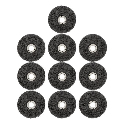 DURAFORCE 10 PCS 4-1/2" x 7/8" Black Diamond Grinding Discs Strip Discs for Angle Grinder