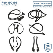 DURAFORCE For 90-96 Chevy Corvette C4 5.7L Front Windshield Weatherstrip 9096GGW -- 6pcs
