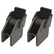 DURAFORCE Set of Weld-on Steel Dump Truck Trailer Hinge Work On Any 2" Rectangular Tube