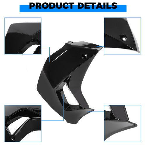 Left Radiator Shroud Painted Black for Kawasaki KLR650 08 18 Camo 16 18