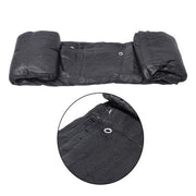 DURAFORCE Garden Privacy Fence Heavy Duty 5ft X 50ft Barrier Net With Zip Ties Black