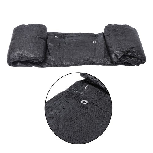 DURAFORCE Garden Privacy Fence Heavy Duty 5ft X 50ft Barrier Net With Zip Ties Black