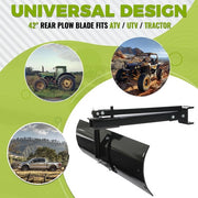 DURAFORCE 40" For UTV/ATV Adjustable Sleeve Hitch Tow Behind Rear Scrape Blade Attachment