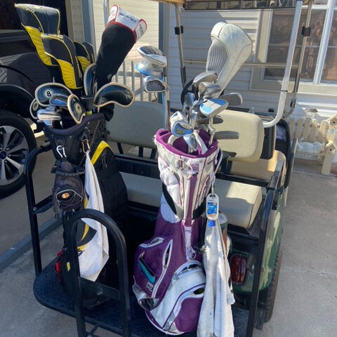 Golf Bag Holder Bracket Attachment Cart for EZGO Club Car Yamaha Rear Seat