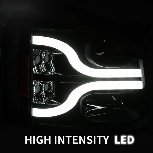 Projector Headlights Lamp LED for 2007-2013 Chevy Silverado 1500 2500 3500 HD