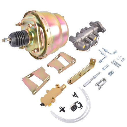 DURAFORCE 7" Zinc Power Brake Booster Conversion Kit for Chevy Impala Bel Air 1959-1964