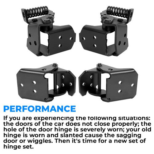 4pc Door Hinges for 78-88 G-body Malibu Regal El Camino Oldsmobile Monte Carlo