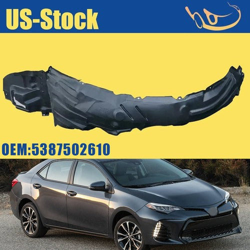 DURAFORCE Fender Liner Splash Shield Front Right Passenger Side for Toyota Corolla 17-19