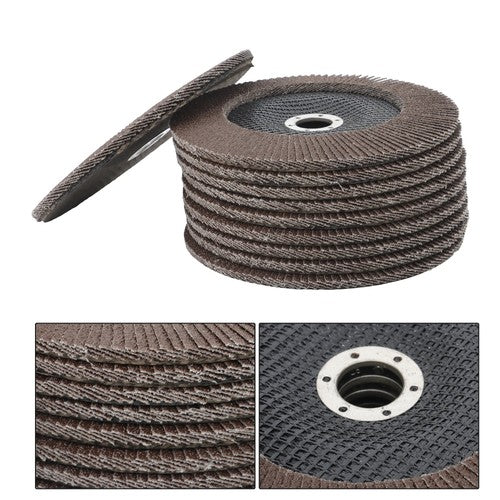 DURAFORCE 10 Pack Flap Disc 40 Grit 7" x 7/8" Type #29 Angle Grinder Grinding Wheel