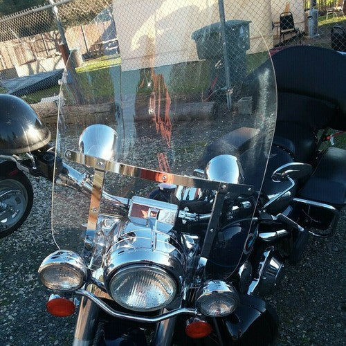 Clear Windshield with Bracket for 1994-2025 2009 Harley Touring Road King FLHRX