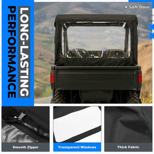 Soft Doors Full Cabin Cab Enclosure for Cub Cadet Volunteer 2008-2016 Rear Panel