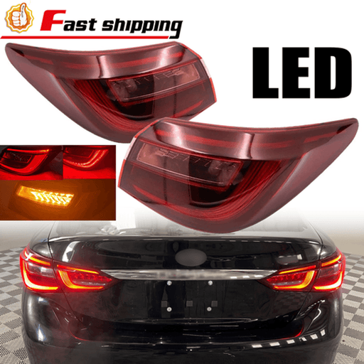 DURAFORCE 2PCS LED Outer Tail Light Rear Brake Lamp Left&Right For 2018-2021 Infiniti Q50