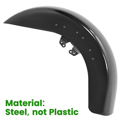 DURAFORCE Vivid Black Front Fender For Harley Street Glide 2014-2024 Road Glide 2015-2024