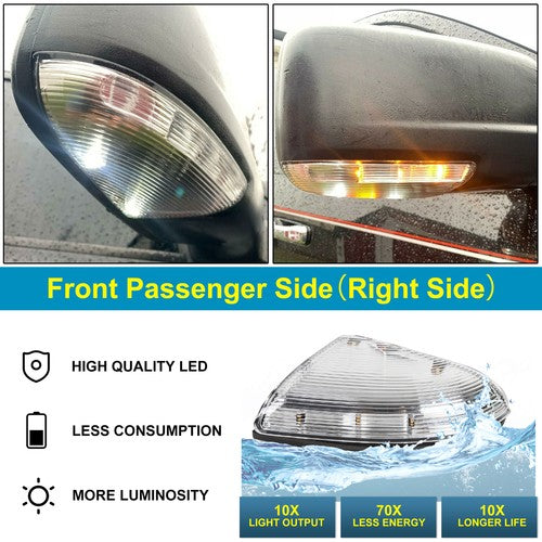 68064948AA 10 Passenger Mirror Turn Signal Light For Dodge Ram 1500 2500 2009 14