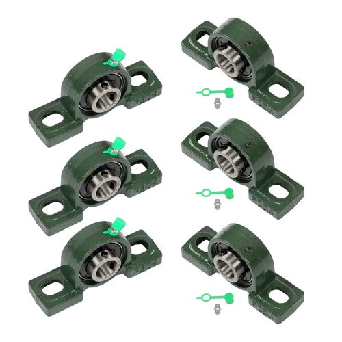 DURAFORCE 6× UCP204-12 Pillow Block Mounted Ball Bearing 3/4" Bore Cast Iron Base